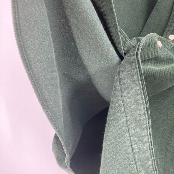 Ralph Lauren Cord Flannel Long Sleeve Button Up Pony Forrest Green Men’s Large - Picture 9 of 9